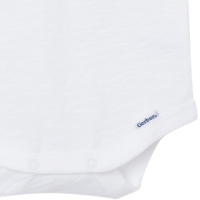 Baby Boys White Polo Bodysuit Onesies Bodysuits Gerber®
