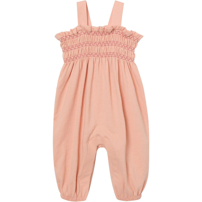 Baby Girls Almost Apricot Long Leg Romper rompers modern moments™ by Gerber®