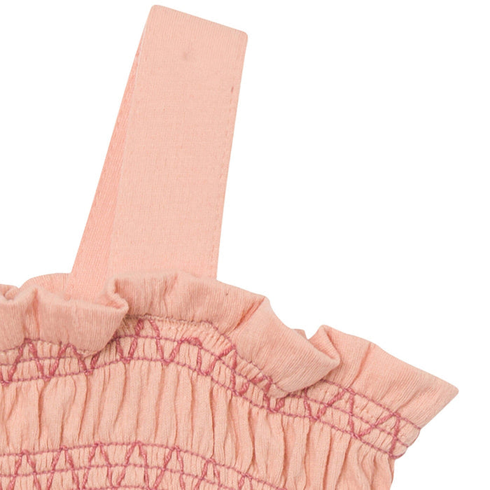 Baby Girls Almost Apricot Long Leg Romper rompers modern moments™ by Gerber®