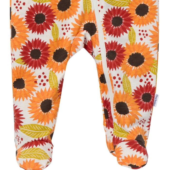 Baby Girls Bright Sunflowers Sleep 'N Play Sleepwear Gerber®