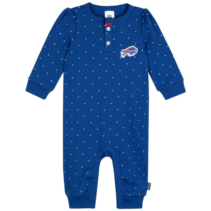 Baby Girls Buffalo Bills Footless Pajamas Sleepwear NFL