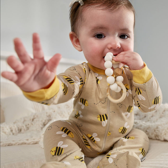 Baby Girls Busy Bees Sleep 'N Play Sleepwear Gerber®
