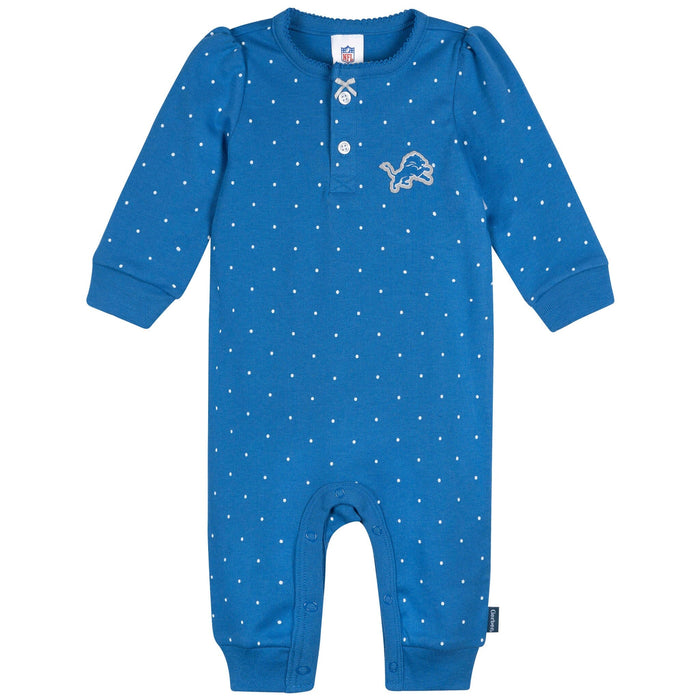 Baby Girls Detroit Lions Footless Pajamas Sleepwear NFL