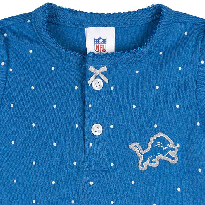 Baby Girls Detroit Lions Footless Pajamas Sleepwear NFL