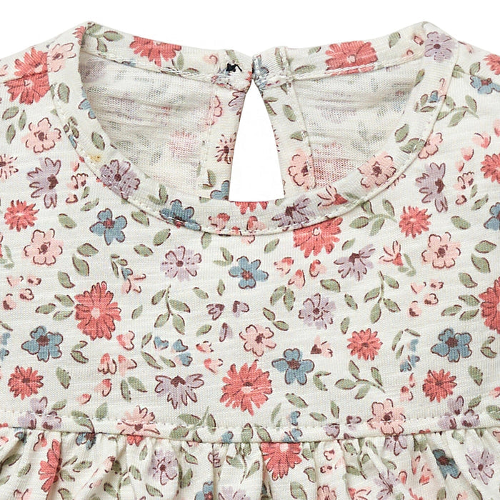 Baby Girls Vanilla Garden Ruffle Sleeve Top Tops Modern Moments™ by Gerber®