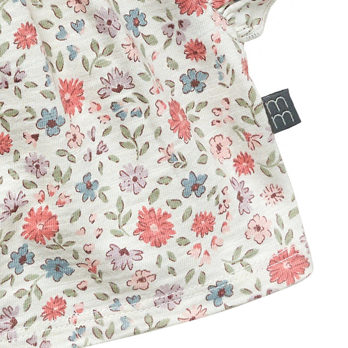Baby Girls Vanilla Garden Ruffle Sleeve Top Tops Modern Moments™ by Gerber®