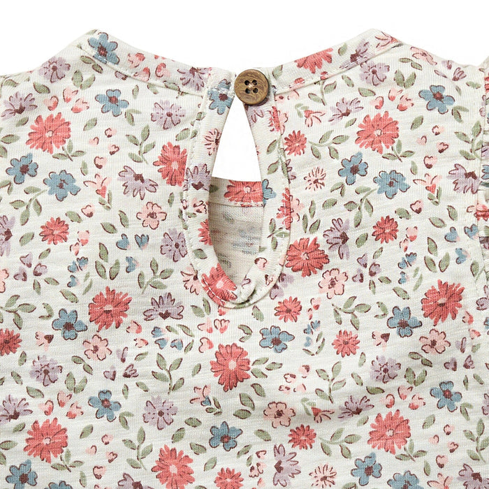 Baby Girls Vanilla Garden Ruffle Sleeve Top Tops Modern Moments™ by Gerber®
