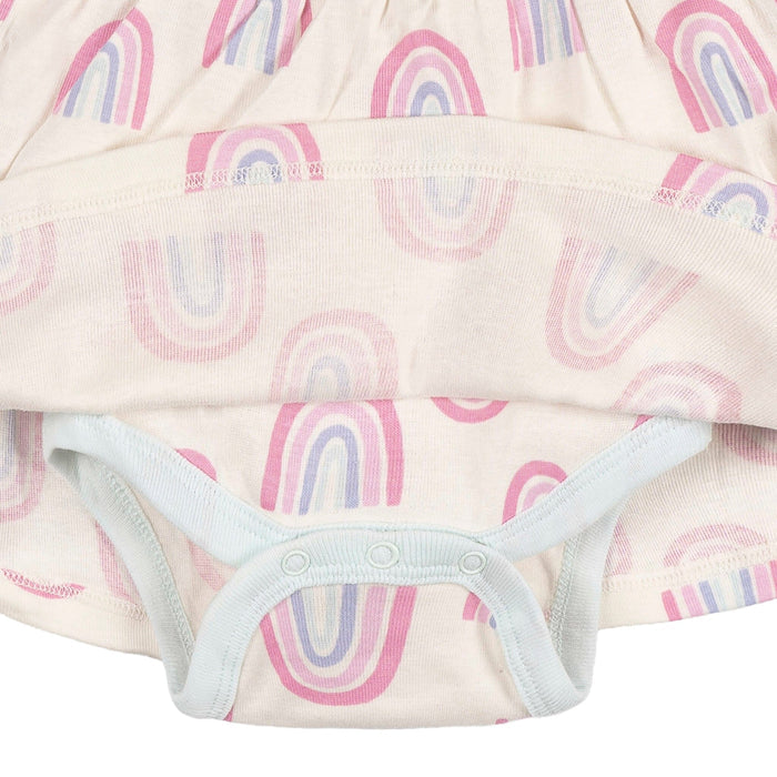 Baby Girls Ivory Rainbow Bodysuit Dress dresses Onesies® Brand
