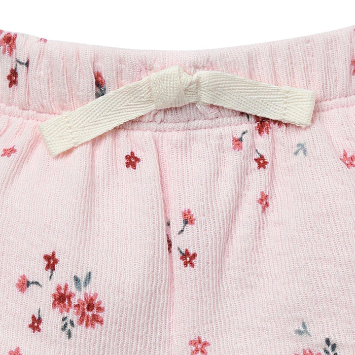 Baby Girls Lt Pink Floral Cuffed Shorts Pants & Bottoms Modern Moments™ by Gerber®