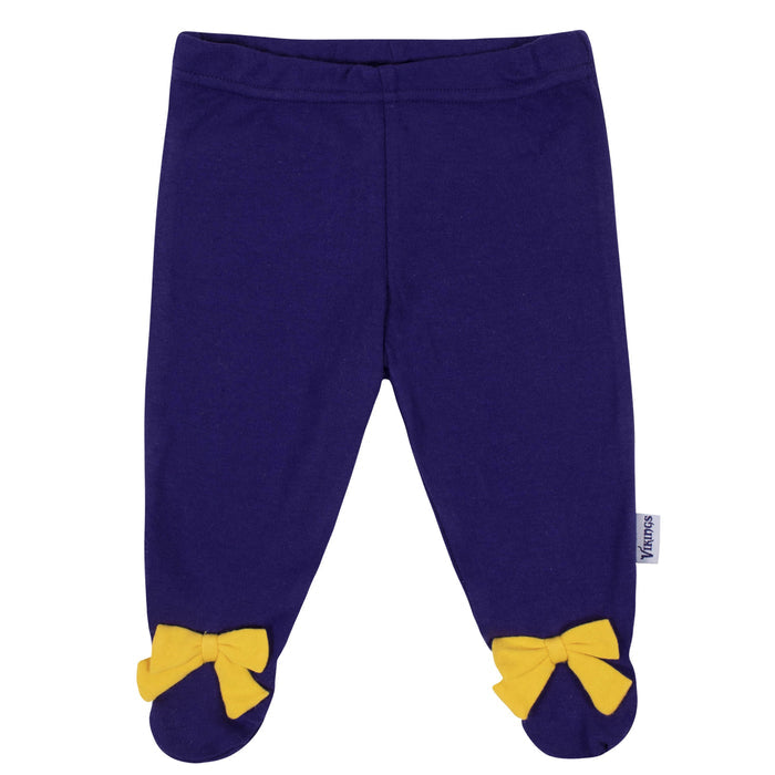 Baby Girls Minnesota Vikings 3-Piece Bodysuit, Pant, and Cap Set-Gerber Childrenswear