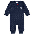 Baby Girls New England Patriots Footless Pajamas Sleepwear NFL