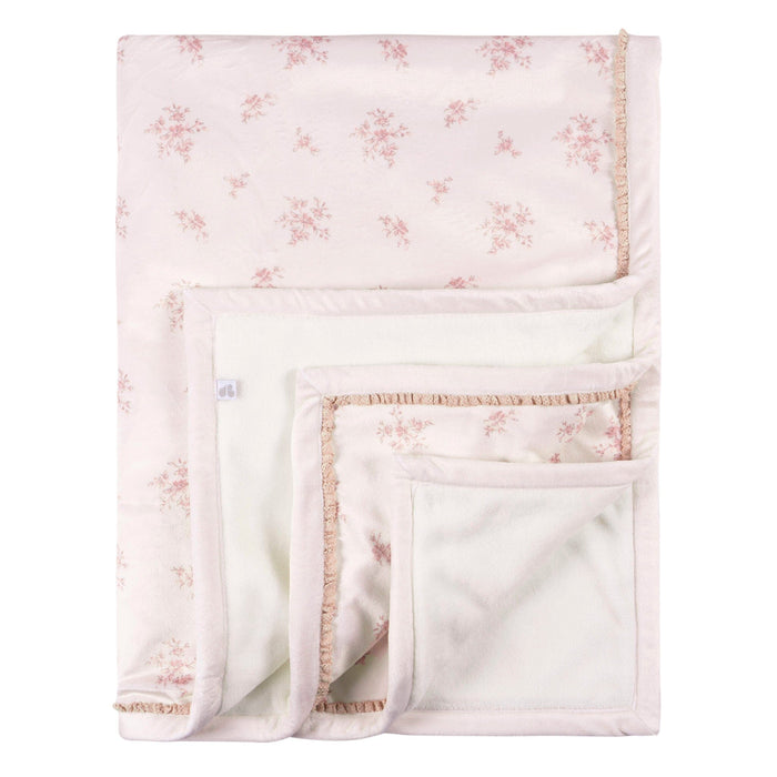 Baby Girls Pink Ivory Blanket Gerber®