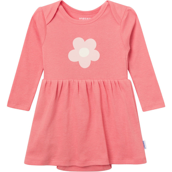 Baby Girls Pink Flower Lap Shoulder Dress dresses Gerber®