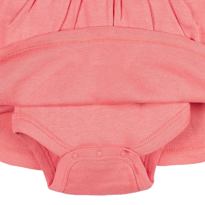 Baby Girls Pink Flower Bodysuit Dress dresses Onesies® Brand