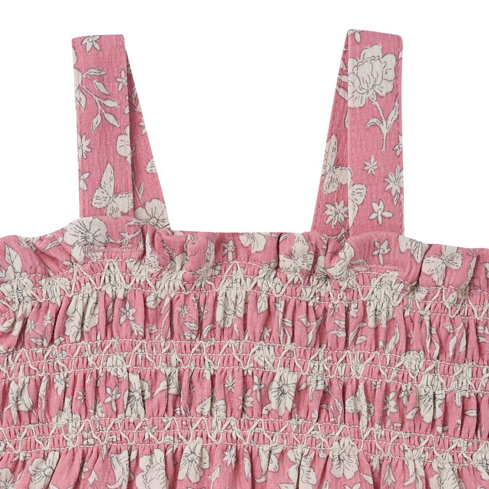 Baby Girls Pink Flower Long Leg Romper rompers modern moments™ by Gerber®