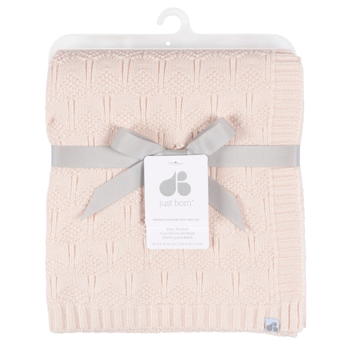 Baby Girls Pink Sweater Knit Blanket Blankets Gerber®