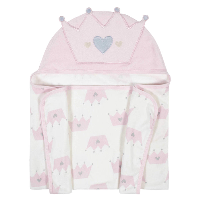 Baby Girls Princess Hooded Bath Wrap