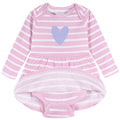 Baby Girls Purple Heart Bodysuit Dress dresses Onesies® Brand