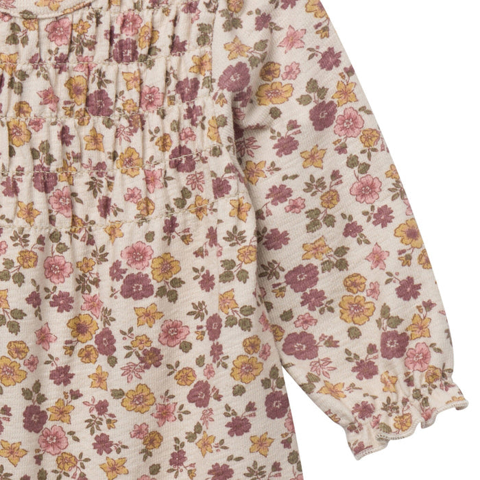 Baby Girls Rainy Day Floral Smocked Long Leg Romper Rompers Modern Moments™ by Gerber®