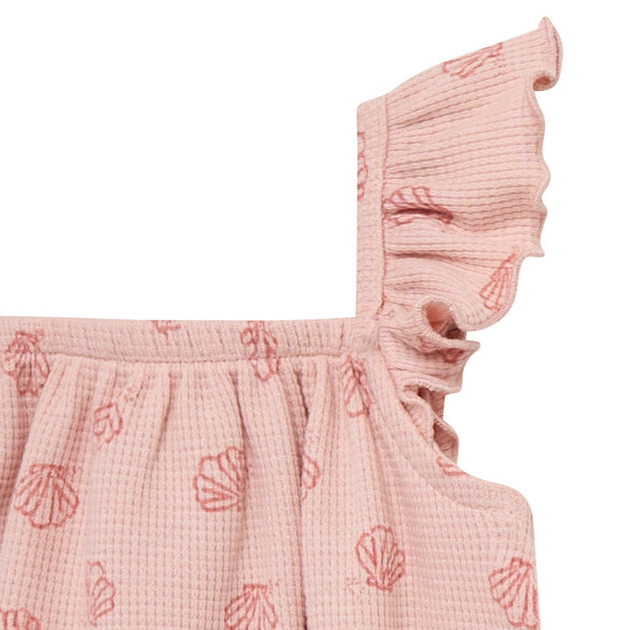Baby Girls Rose Seashell Bubble Romper