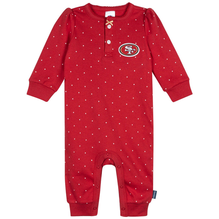 Baby Girls 49Ers Footless Pajamas Sleepwear NFL