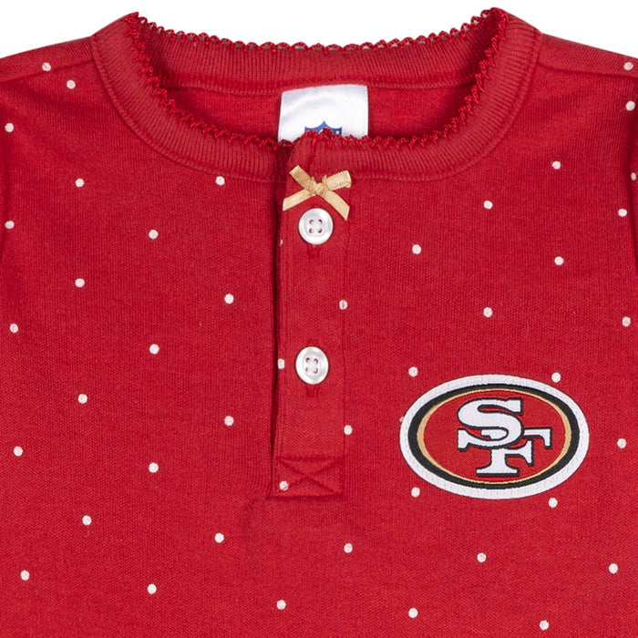 Baby Girls 49Ers Footless Pajamas Sleepwear NFL