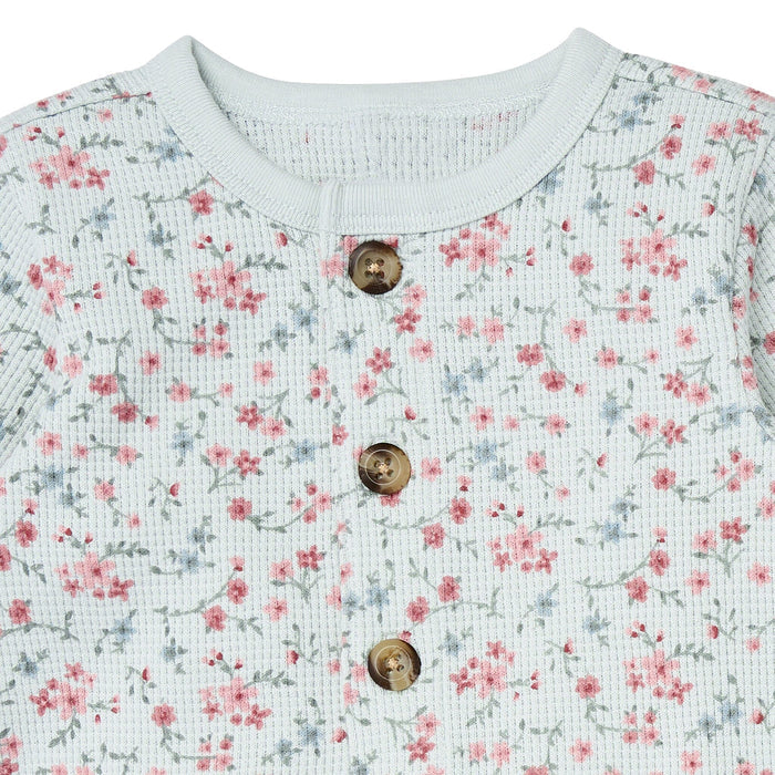 Baby Girls Sky Floral Long Leg Slouch Romper Rompers Gerber®