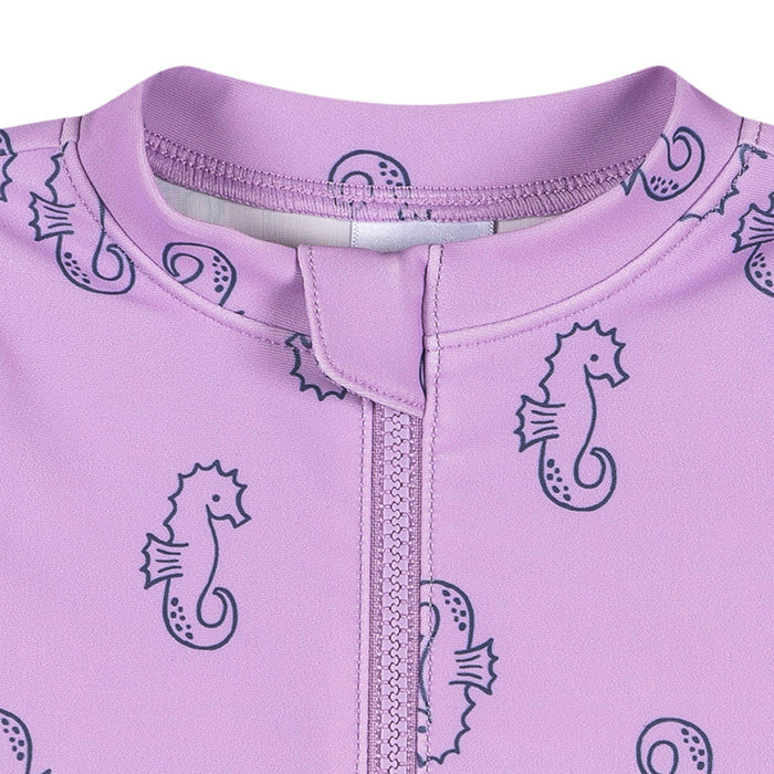 Baby Girls Purple Seahorses Rashguard Suit Swimwear Gerber®