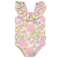 Baby Girls Retro Floral Swimsuit