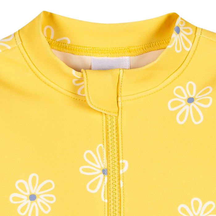 Baby Girls Yellow Daisies Rashguard Suit Swimwear Gerber®