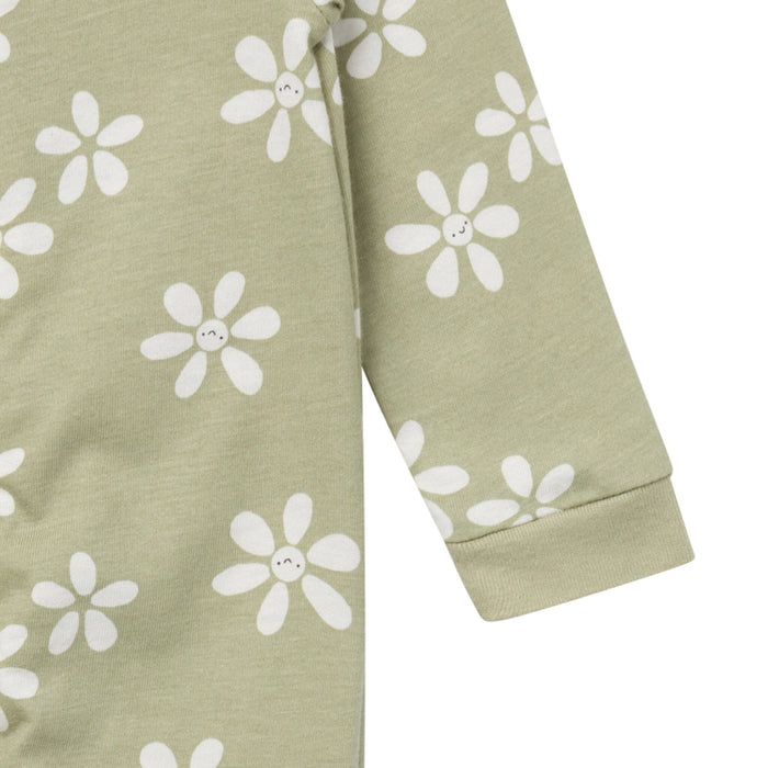 Baby Girls White Flowers Sleep 'N Play Sleepwear Gerber®
