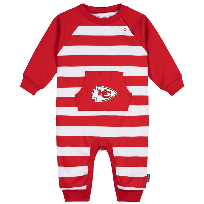 Baby Kansas City Chiefs Football Romper with Pocket NFL NFL