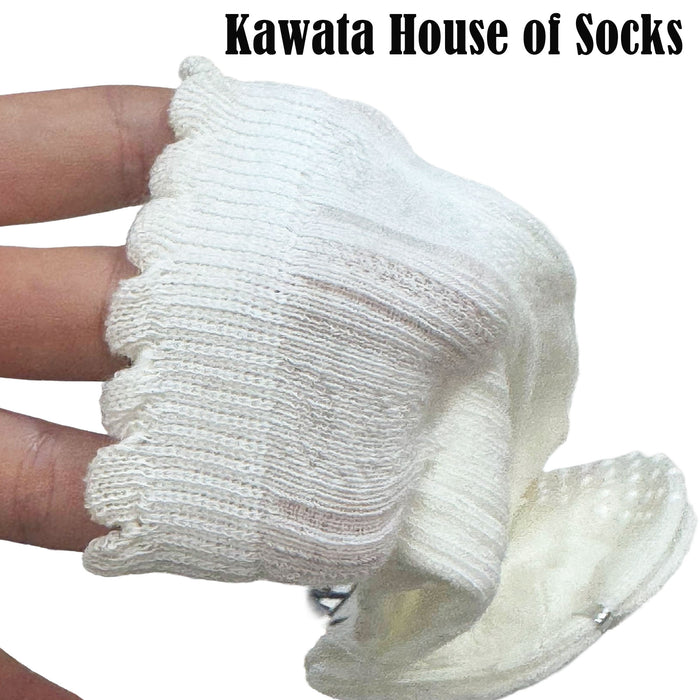 Baby & Kids Thin and Breathable Cotton Long Socks w Lettuce Hem