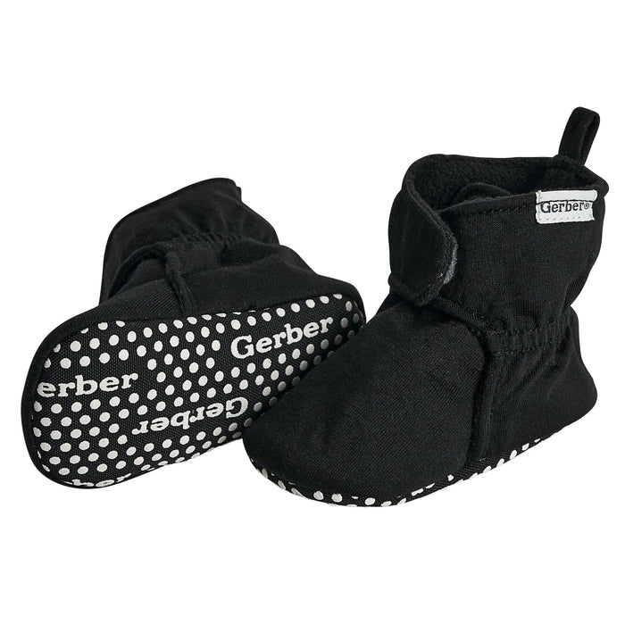 Baby Boys Black Soft Booties