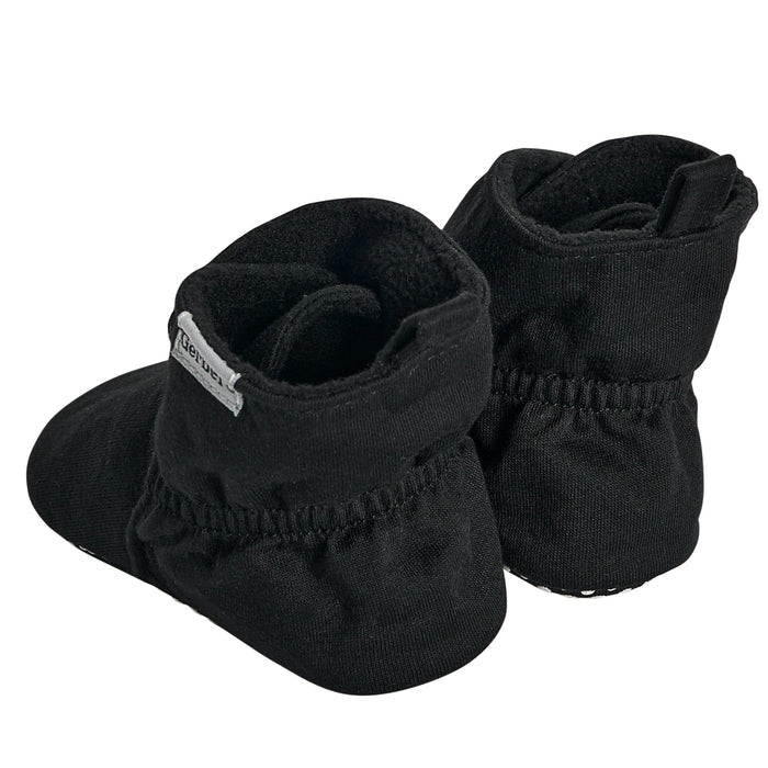 Baby Boys Black Soft Booties