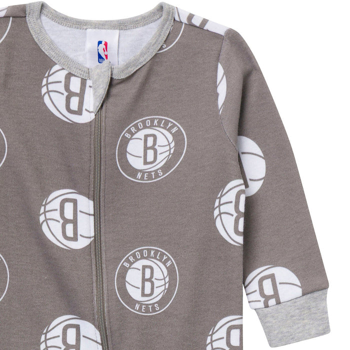 Baby Neutral Brooklyn Nets Sleep 'N Play Sleepwear Gerber®