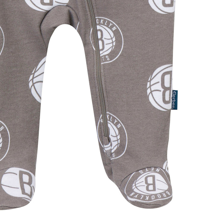 Baby Neutral Brooklyn Nets Sleep 'N Play Sleepwear Gerber®