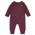 Baby Boys Purple Heather Raglan Sleeve & Long Leg Romper Rompers Modern Moments™ by Gerber®
