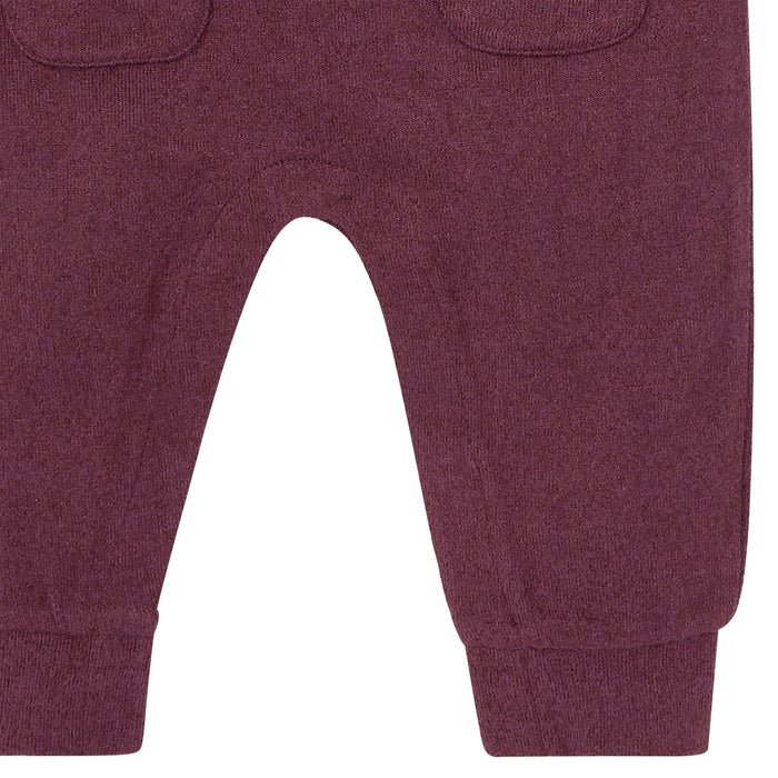 Baby Boys Purple Heather Raglan Sleeve & Long Leg Romper Rompers Modern Moments™ by Gerber®