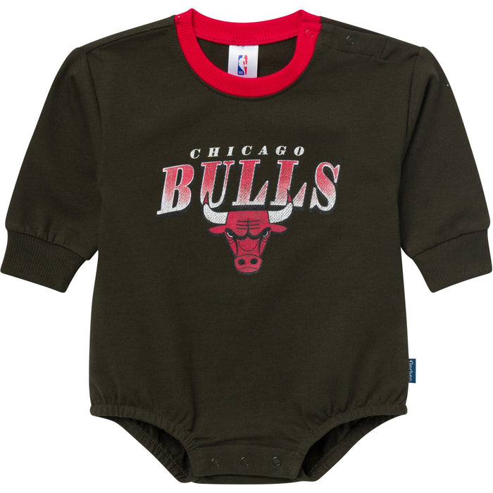 Baby Neutral Chicago Bulls Sweatshirt Bubble Romper Rompers Gerber®
