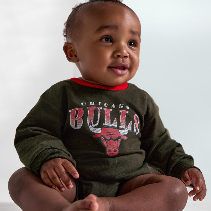 Baby Neutral Chicago Bulls Sweatshirt Bubble Romper NBA NBA®