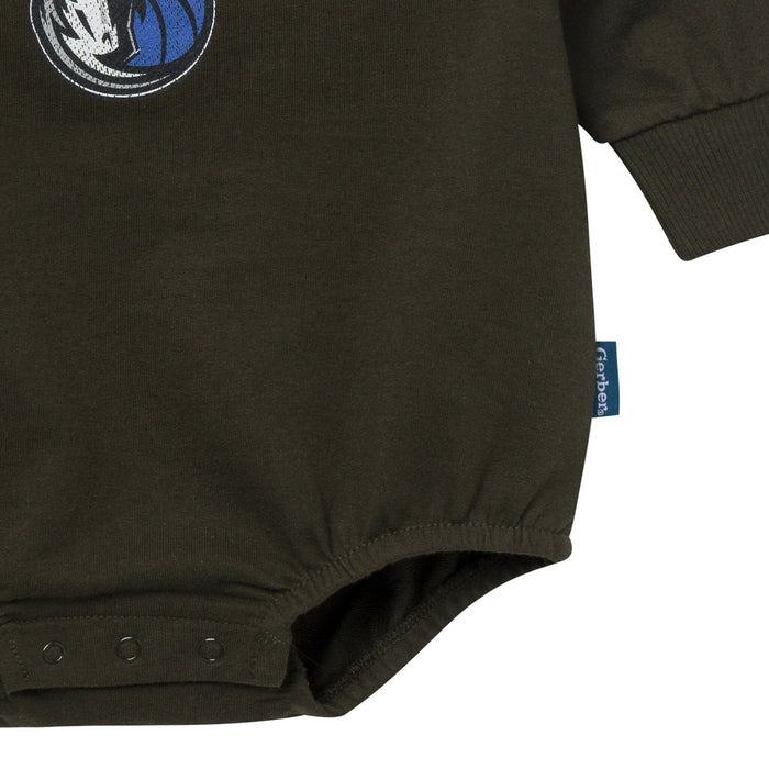 Baby Neutral Dallas Mavericks Sweatshirt Bubble Romper Rompers Gerber®
