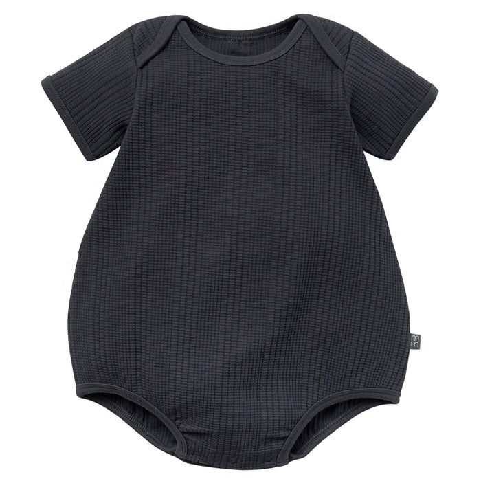 Baby Boys Dk Grey Dumpling Romper Rompers Modern Moments™ by Gerber®