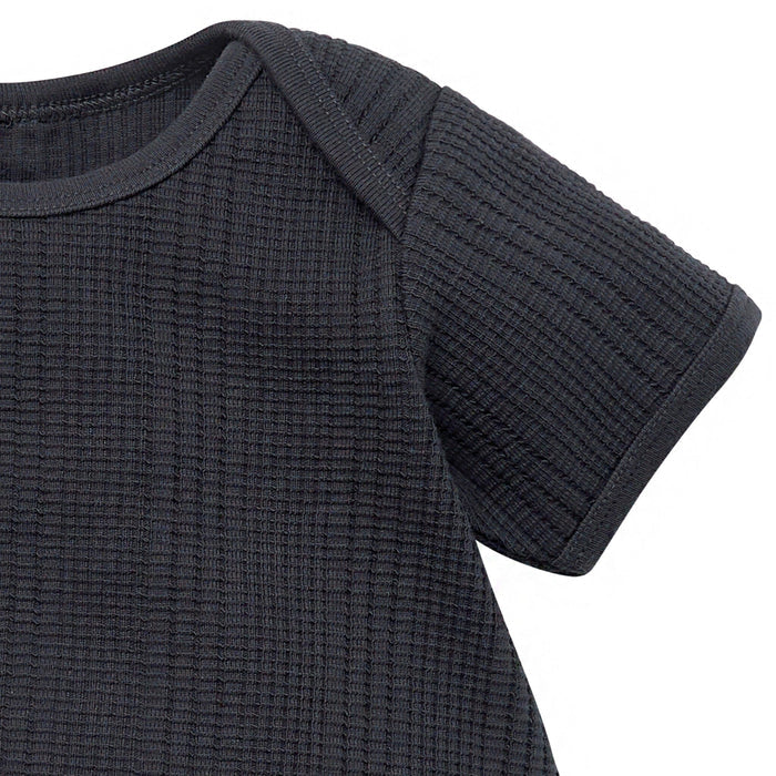 Baby Boys Dk Grey Dumpling Romper Rompers Modern Moments™ by Gerber®