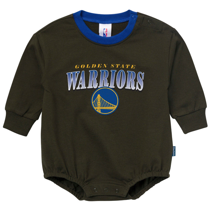 Baby Neutral Golden State Warriors Sweatshirt Bubble Romper Rompers Gerber®