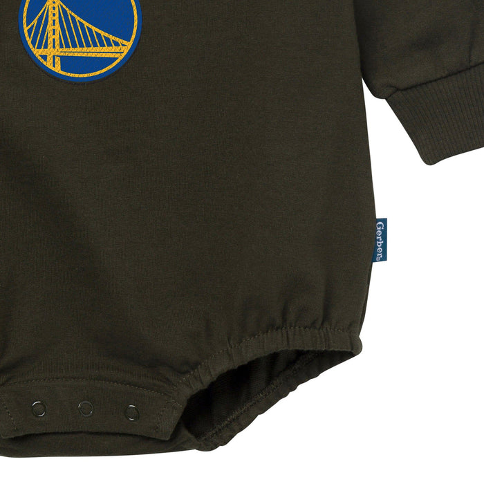 Baby Neutral Golden State Warriors Sweatshirt Bubble Romper Rompers Gerber®