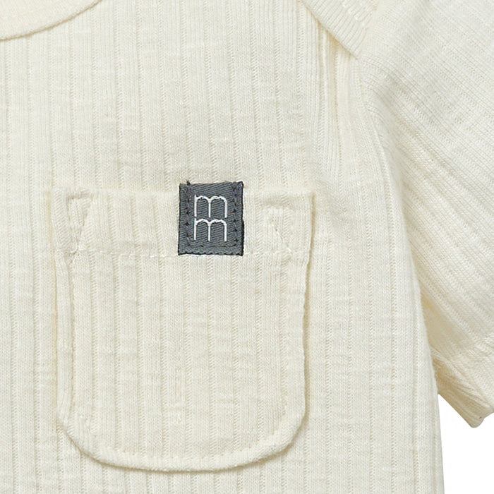 Baby Neutral Ivory Short Sleeve Bodysuit Tops Modern Moments™ by Gerber®