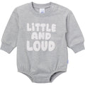 Baby Neutral Little and Loud Sweatshirt Bubble Romper rompers Onesies® Brand
