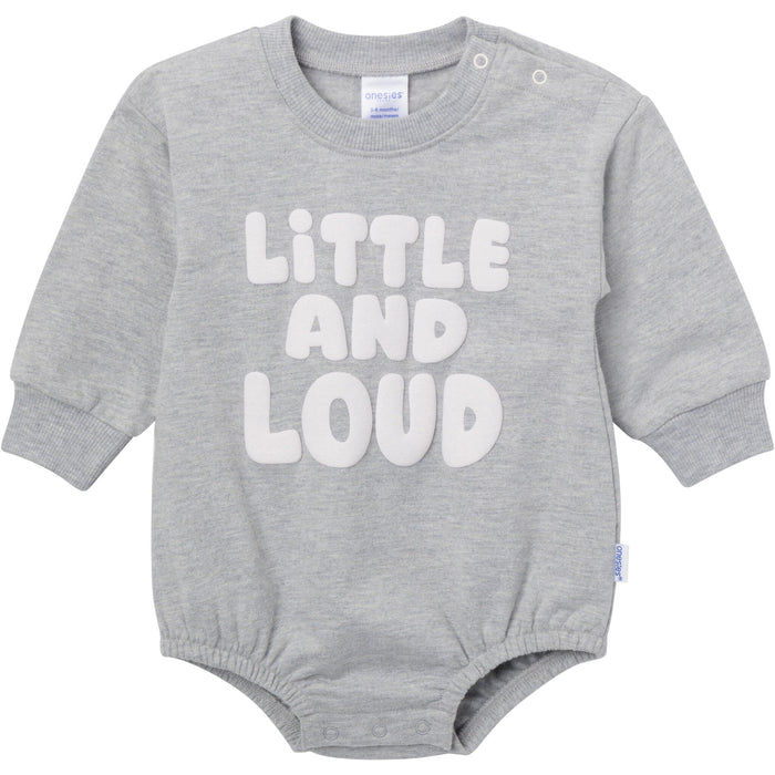Baby Neutral Little and Loud Sweatshirt Bubble Romper rompers Onesies® Brand