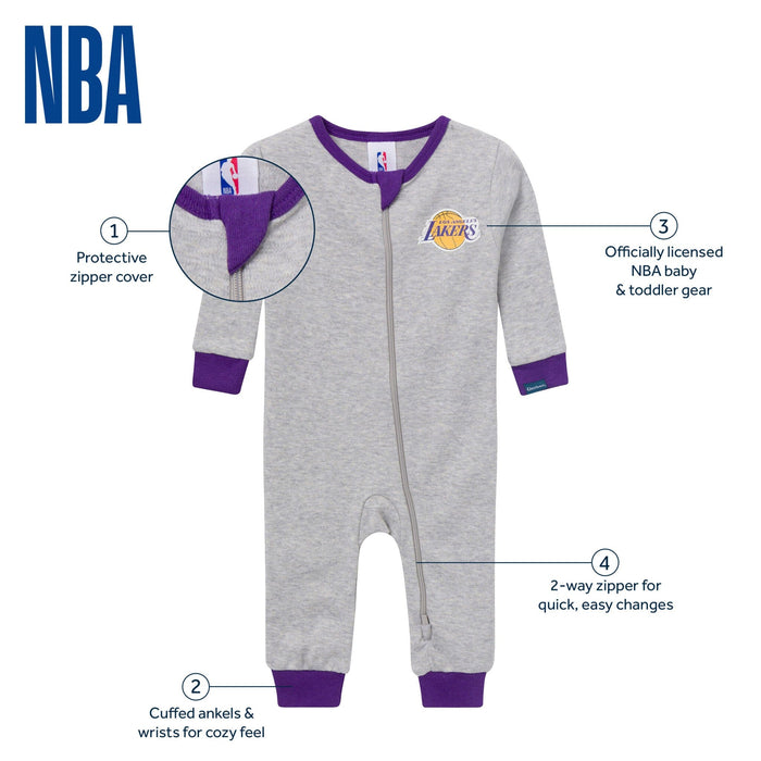Baby Neutral Los Angeles Lakers Footless Pajamas Sleepwear Gerber®